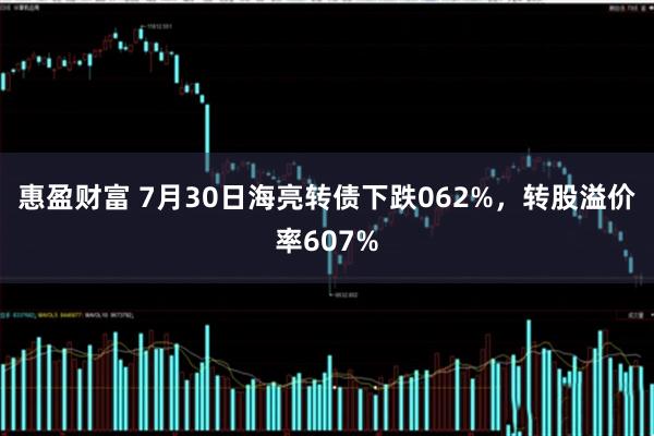 惠盈财富 7月30日海亮转债下跌062%,转股溢价率607%