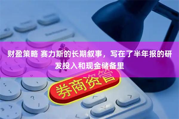 财盈策略 赛力斯的长期叙事，写在了半年报的研发投入和现金储备里